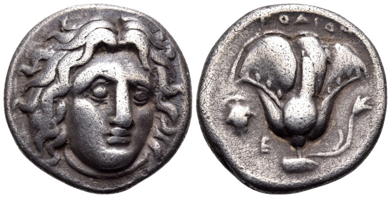 ISLANDS OFF CARIA, Rhodos. Rhodes. Circa 340-316 BC. Drachm (Silver, 18,5 mm, 6....