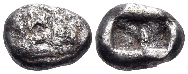 KINGS OF LYDIA. Kroisos, circa 564/53-550/39 BC. 1/3 Stater (Silver, 14 mm, 3.40...