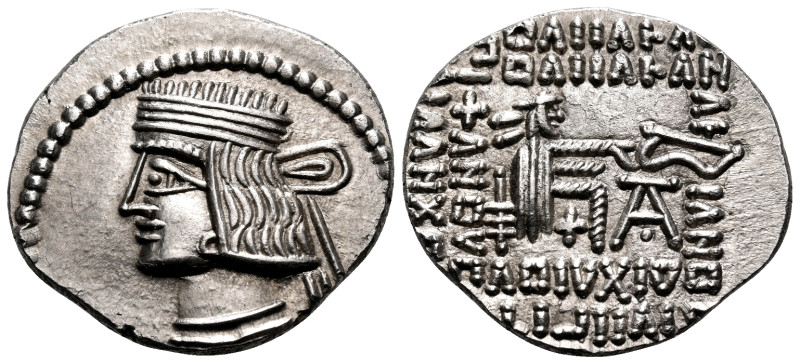 KINGS OF PARTHIA. Pakoros I, circa 78-120. Drachm (Silver, 20 mm, 3.87 g, 12 h),...