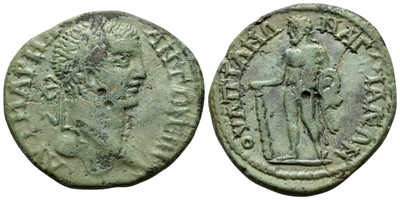 THRACE. Anchialus. Caracalla, 198-217. (Bronze, 29 mm, 11.51 g, 8 h). AYT M APHΛ...