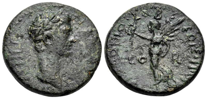 CORINTHIA. Corinth. Tiberius, 14-37. As (Bronze, 20,5 mm, 8.00 g, 11 h), struck ...