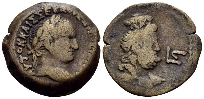 EGYPT. Alexandria. Vespasian, 69-79. Diobol (Bronze, 24 mm, 8.21 g, 12 h), year ...