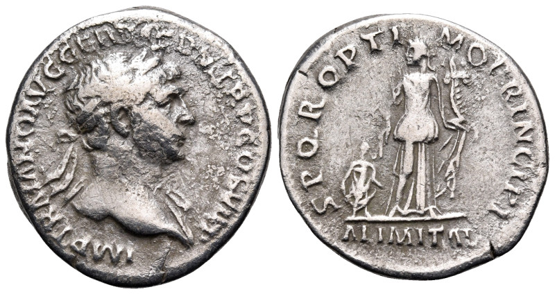 Trajan, 98-117. Denarius (Silver, 19 mm, 3.20 g, 8 h), Rome, 112-114. IMP TRAIAN...