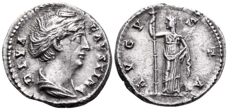 Diva Faustina Senior, died 140/1. Denarius (Silver, 18 mm, 3.18 g, 5 h), Consecr...