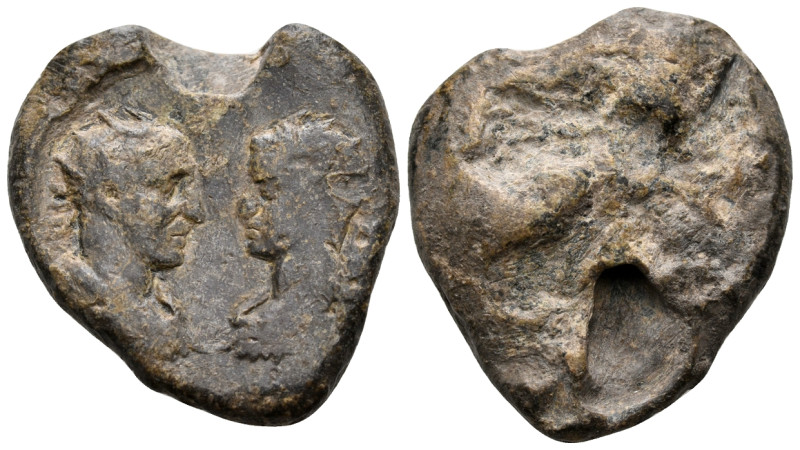 Uncertain ruler, 240s-250s. Seal (Lead, 29 mm, 22.06 g). Radiate, draped and cui...