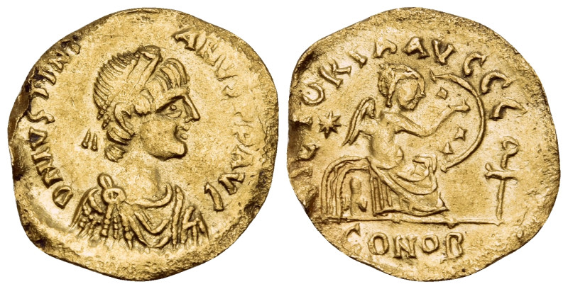 Justinian I, 527-565. Semissis (Gold, 19 mm, 1.87 g, 6 h), Constantinople, 527-5...