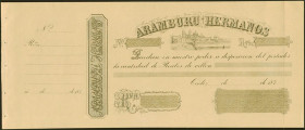 (187_ca). Aramburu Hermanos, Cádiz (Recibo). Para entender mejor la contextualización de este Banco recomendamos la obra Obligaciones, vales y documen...