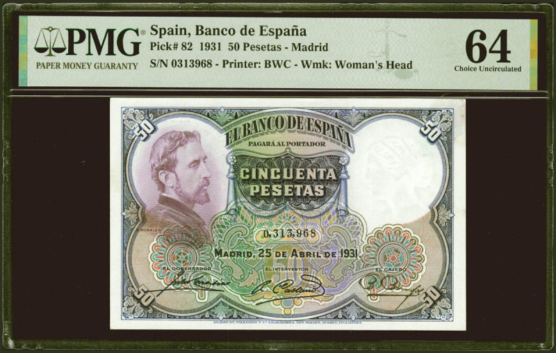 50 Pesetas. 25 de Abril de 1931. Sin serie. (Edifil 2021: 359, Pick: 82). SC. En...