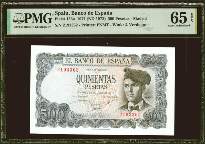 500 Pesetas. 23 de Julio de 1971. Sin serie. (Edifil 2021: 473, Pick: 153a). Rar...