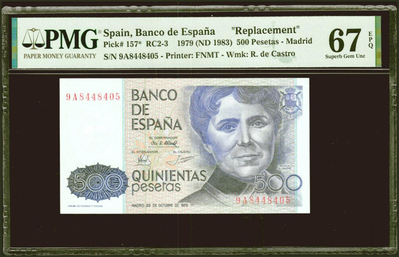 500 Pesetas. 23 de Octubre de 1979. Serie especial 9A. (Edifil 2021: 476b, Pick:...