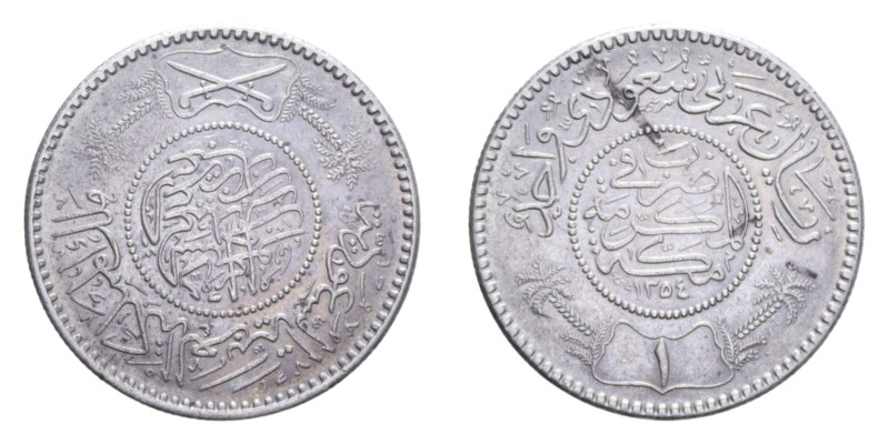 ARABIA SAUDITA RYAL 1935 AG. 11,64 GR.