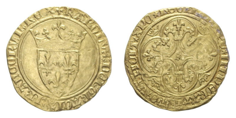 FRANCIA CARLO VI (1380-1422) SCUDO D'ORO AU. 3,83 GR. qSPL