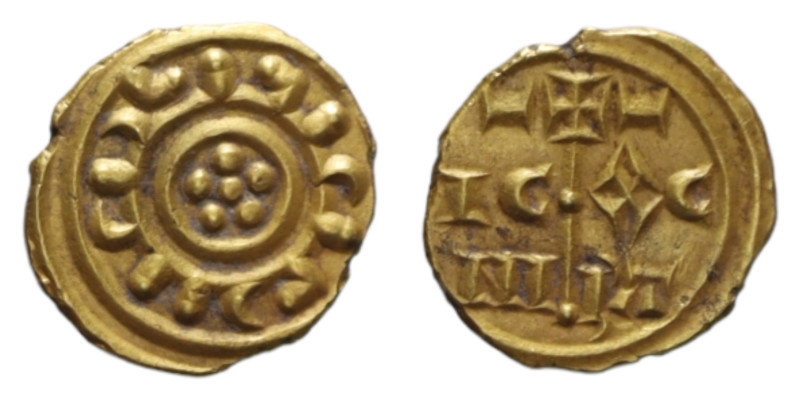 MESSINA FEDERICO II (1197-1250) MULTIPLO DI TARI' AU. 1,10 GR. MIR 69 NC SPL