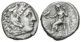 Greek
KINGS of MACEDON. Alexander III the Great (336-323 BC). Lampsakos.
AR Drachm (17.2mm 4.05g)
Obv: Head of Herakles to right, wearing lion skin...