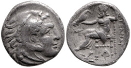Greek
KINGS of MACEDON. Alexander III the Great (336-323 BC). Posthumous issue of Abydos (Circa 310-301 BC)
AR Drachm (17.8mm 4g)
Obv: Head of Hera...