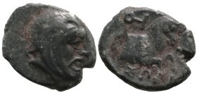 Greek
IONIA. Achaemenid Period. Spithridates, satrap of Lydia and Ionia (Circa 334 BC)
AE Bronze (12.8mm 1.46g)
Obv: Head of Spithridates to right,...