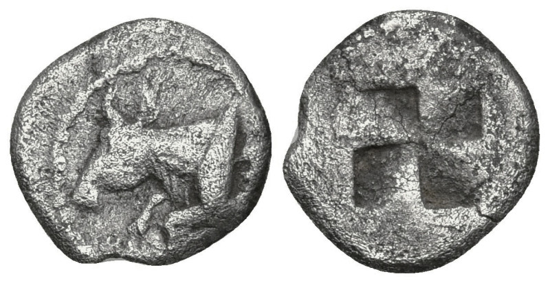 Greek
THRACE. Byzantion (Circa 387-340 BC)
AR Hemiobol (5.9mm 0.34g)
Obv: For...