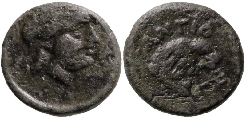 Greek
TROAS. Kebren. (281-261 BC)
AE Bronze (10mm 1.01g)
Obv: Laureate head o...