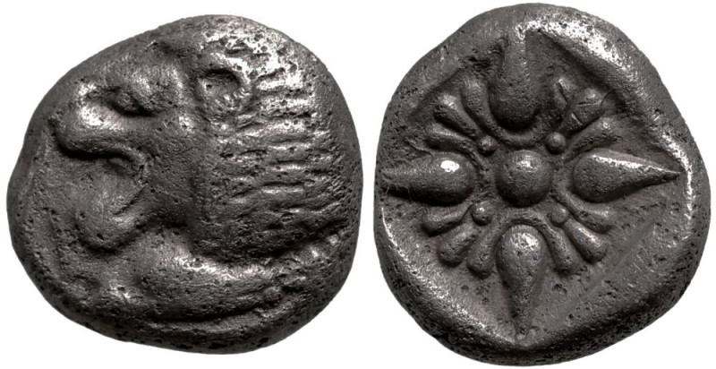 Greek
IONIA. Miletos. (Late 6th-early 5th centuries BC).
AR Diobol (9mm 1.36g)...
