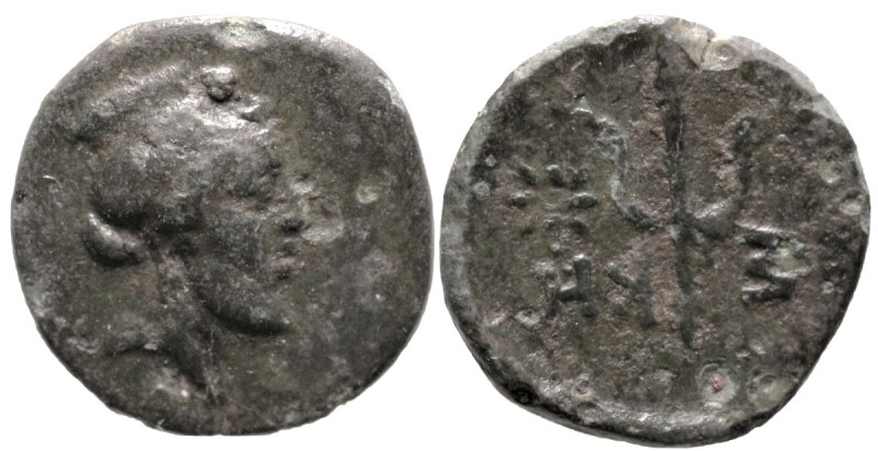 Greek
TROAS. Skepsis (250-210 AD)
AE Bronze (12mm 0.92g)
Obv: Bearded, archai...