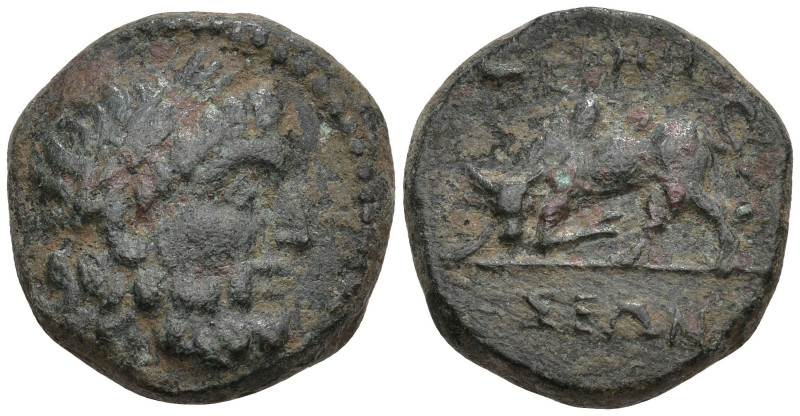 Greek
PISIDIA. Termessos. (1st century BC).
AE Bronze (20.8mm 4.28g).
Obv: La...