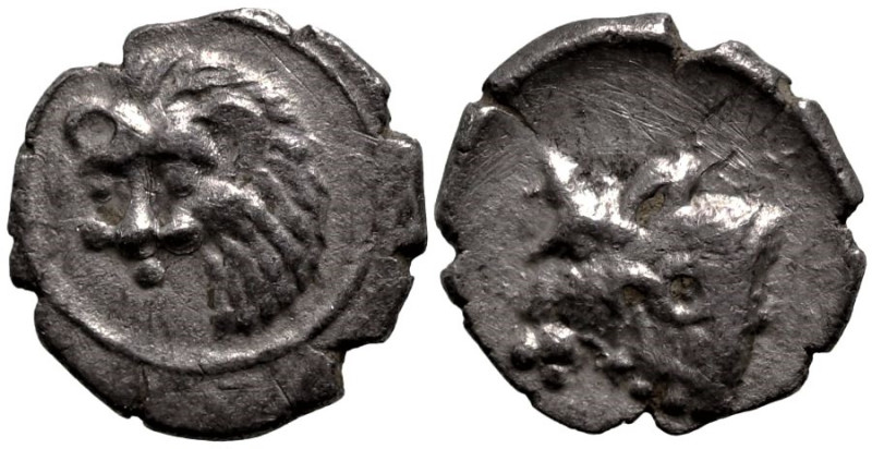 Greek
CARIA, Uncertain ('Mint C'). (Circa 400-350 BC).
AR Hemiobol (8.3mm 0.33...