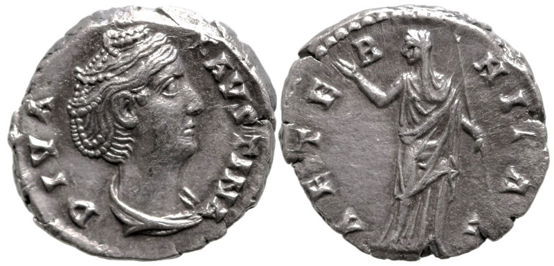 Roman Imperial
Diva Faustina I (wife of A. Pius) (After 141 AD). Rome
AR Denar...