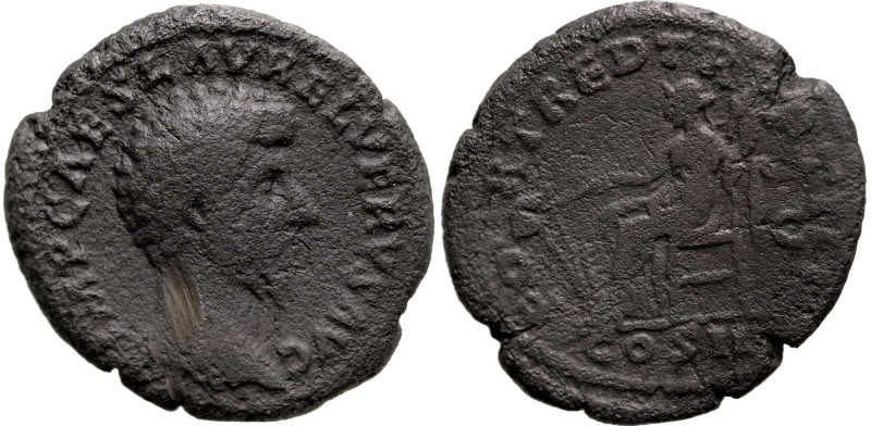 Roman Imperial
Lucius Verus (161-169 AD). Rome
AE As (27.5mm 10.3g)
Obv: IMP ...