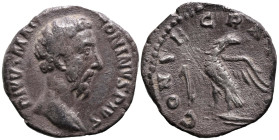 Roman Imperial
Divus Marcus Aurelius (Died 180 AD). Rome.
AR Denarius (16mm 1.93g)
Obv: DIVVS M ANTONINVS PIVS. Bare head right.
Rev: CONSECRATIO....