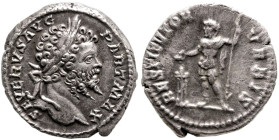 Roman Imperial
Septimius Severus (193-211 AD). Rome
AR Denarius. (19mm 3.34g)
Obv: SEVERVS AVG PART MAX. Laureate head of Septimius Severus, right....