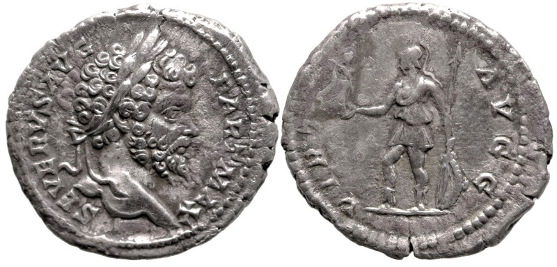 Roman Imperial
Septimius Severus (193-211 AD). Rome.
AR Denarius (19.8mm 3.27g...