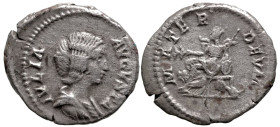 Roman Imperial
Julia Domna, Augusta (193-217 AD). Rome
AR Denarius (20mm 3.29g)
Obv: IVLIA AVGVSTA Draped bust of Julia Domna to right.
Rev: MATER...