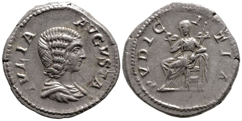 Roman Imperial
Julia Domna (193-217 AD). Laodicea ad Mare.
AR Denarius (19.5mm...