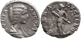 Roman Imperial
Julia Domna (193-217 AD). Laodicea ad Mare.
AR Denarius (18.5mm 3.24g)
Obv: IVLIA AVGVSTA. Draped bust right.
Rev: DIANA LVCIFERA. ...