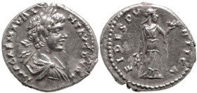 Roman Imperial
Caracalla (198-217 AD). Rome
AR Denarius (18.5mm 3.56g)
Obv: IMP CAES M AVR ANT AVG P PR P, laureate and draped youthful bust of Car...