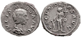 Roman Imperial
Julia Maesa, Augusta (218-224/5 AD). Rome
AR Denarius (19.5mm 3.19g)
Obv: IVLIA MAESA AVG Draped bust of Julia Maesa to right.
Rev:...