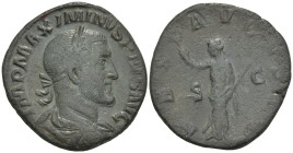 Roman Imperial
Maximinus I (235-238 AD). Rome
AE Sestertius (26.1mm 16.25g)
Obv: IMP MAXIMINVS PIVS AVG Laureate, draped and cuirassed bust of Maxi...