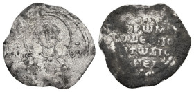 Byzantine
Romanus IV Diogenes (1068-1071 AD). Constantinople
AR 2/3 Miliaresion (18.5mm 1.26g)
Obv: MHP - ΘV, Facing bust of the Virgin Mary, holdi...