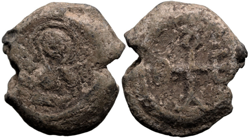 Byzantine Lead Seal
(13.37g 24mm diameter)