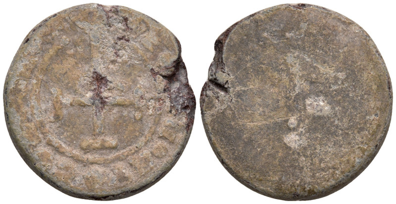 Byzantine Lead Seal
(4.41g 23mm diameter)