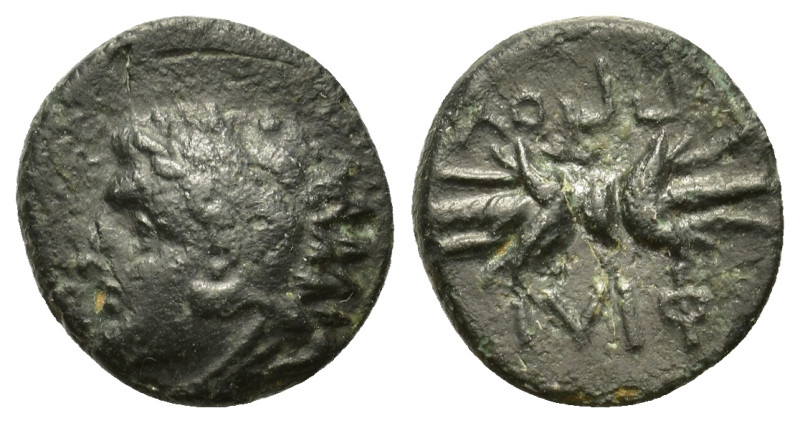 Kings of Macedon. Philip II (359-336 BC). Æ Quarter Unit (12mm, 1.27g). Uncertai...