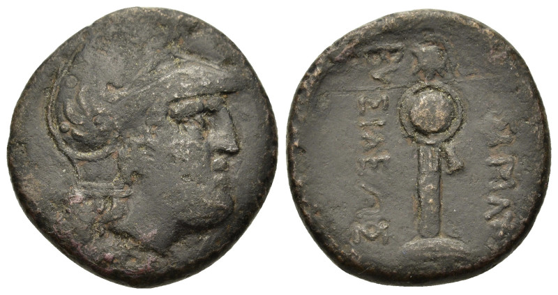 Kings of thrace. Lysimachos (305-281 BC). Æ (20,1mm, 6g). Uncertain mint in west...