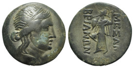 Thrace, Mesambria, c. 275/50-175 BC. Æ (22mm, 7.82g, 12h). Diademed female head r. R/ Athena Promachos l. Topalov, Messambria 16; SNG BM Black Sea 280...