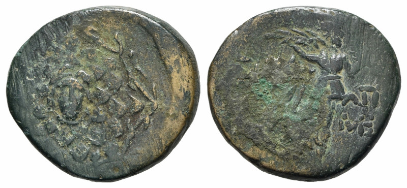 Paphlagonia, Sinope, c. 85-65 BC. Æ (22.5mm, 6.67g, 12h). Aegis. R/ Nike advanci...