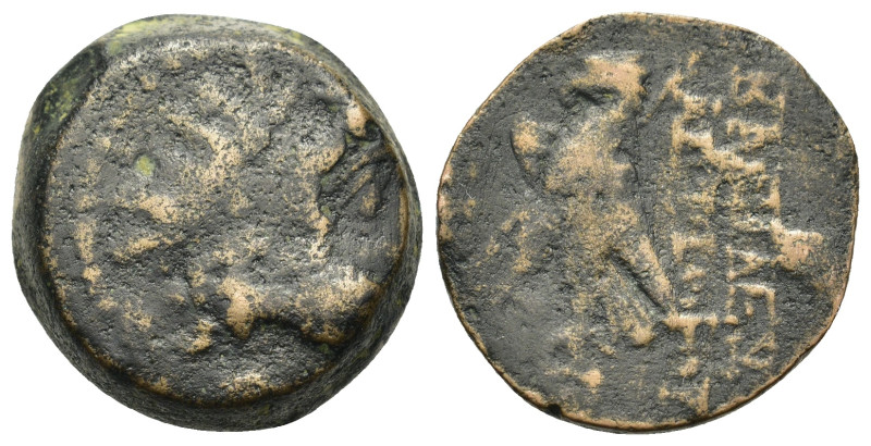 Seleukid Kings, Antiochos VIII Epiphanes (121/0-97/6 BC). Æ (17,3mm, 6.3g). Anti...