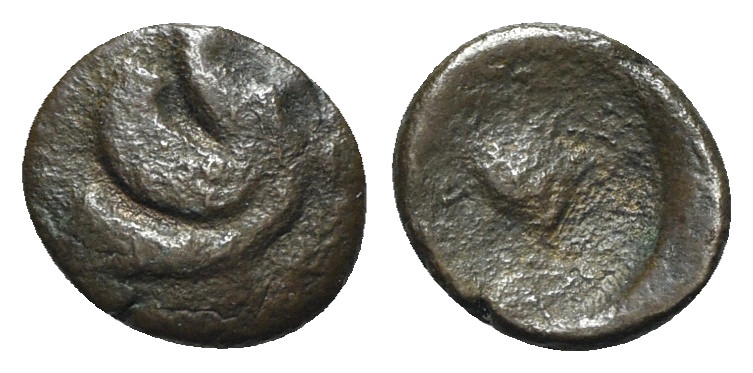 Uncertain mint, c. 3rd-1st century BC. Æ (11mm, 0.88g). Forepart of Pegasos(?) r...