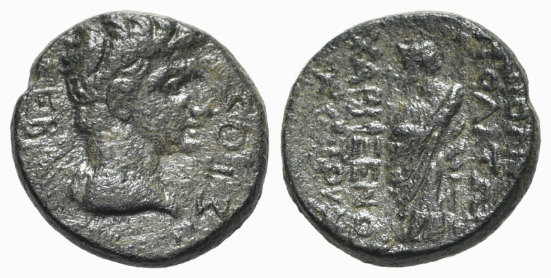 Tiberius (14-37). Phrygia, Dionysopolis. Æ (17.5mm, 5.07g, 12h). Charixenos, son...