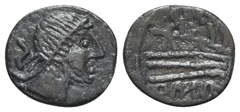 Anonymous, unofficial series, after 211 BC. Spanish imitation of Æ Semis (16mm, ...