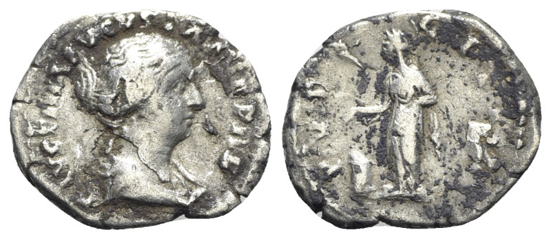 Faustina Junior (Augusta, 147-175). AR Denarius (19mm, 2.20g, 12). Rome, c. 152-...