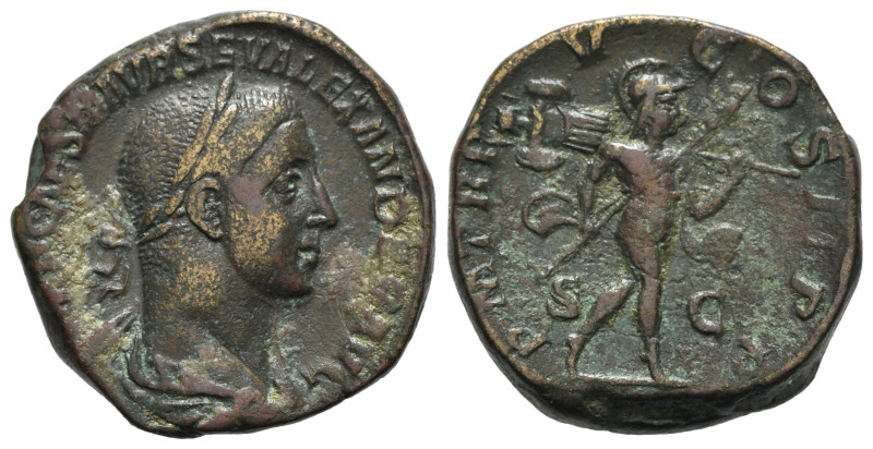 Severus Alexander (222-235). Æ Sestertius (29mm, 22.17g, 1h). Rome, AD 226. Laur...